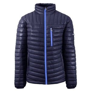 Spire By Galaxy Men's Navy/Blue Lightweight Puffer Bubble Jackets in Large